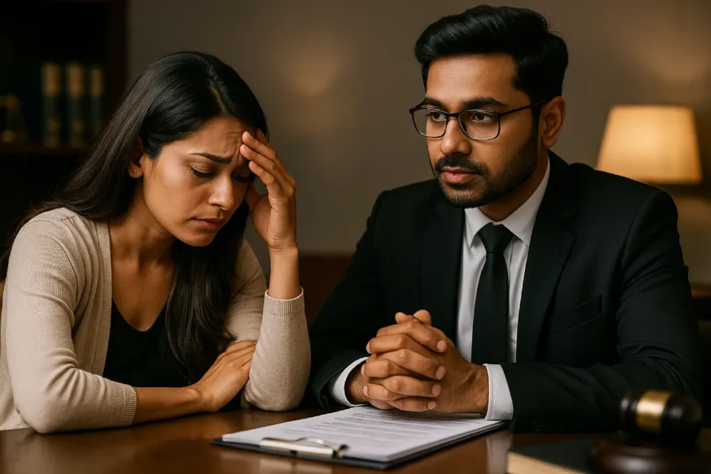 Criminal lawyers in Bangalore offering legal advice for sexual offense and domestic violence cases.
